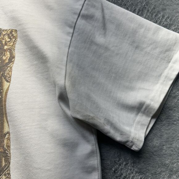 Vintage Y2K Shirt Mens Large White Boxy Graphic Frida Picture Frame Streetwear - Picture 10 of 14